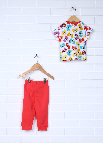Красный летний комплект (футболка, брюки) Cigit