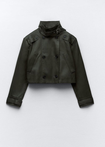 Зеленая демисезонная куртка Zara