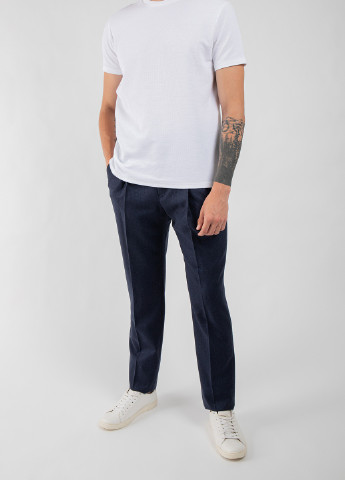 Темно-синие демисезонные брюки Emporio Armani