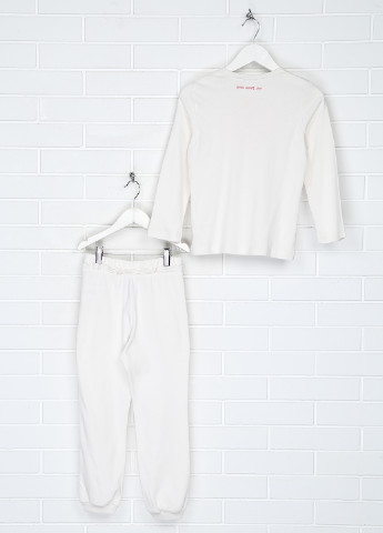 Белая всесезон пижама (лонгслив, леггинсы) лонгслив + брюки Original Marines