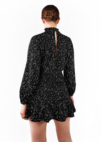 Черное кэжуал платье Boohoo с абстрактным узором
