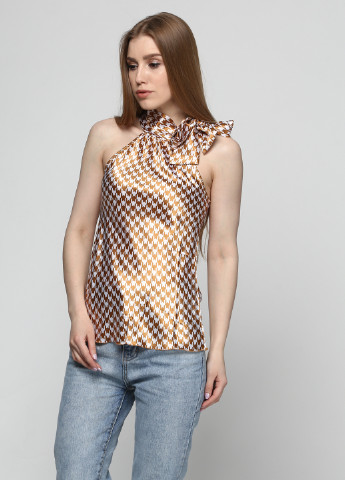 Светло-коричневая летняя блуза Renais