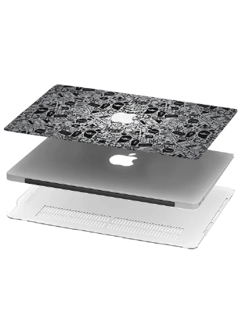 Чехол пластиковый для Apple MacBook Pro Retina 13 A1502 / А1425 Паттерн черепа (Skull pattern) (6352-2453) MobiPrint (218858405)