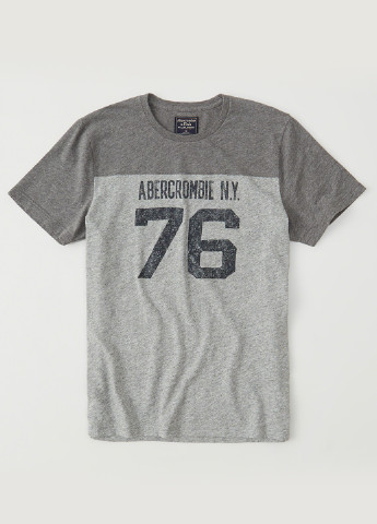 Серая футболка Abercrombie & Fitch