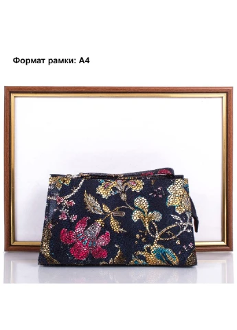 Жіноча шкіряна косметичка 17,5х11х6 см Desisan (205132383)