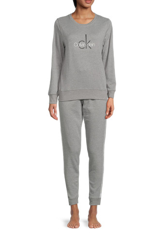 Серая всесезон пижама (свитшот, брюки) свитшот + брюки Calvin Klein