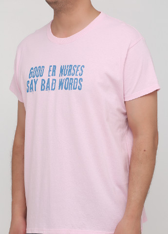 Світло-рожева футболка Gildan