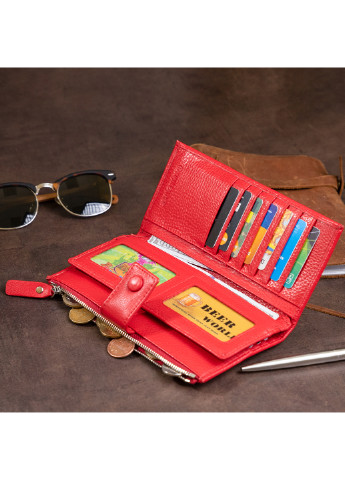 Жіночий шкіряний гаманець 19х9х1,7 см st leather (252126914)