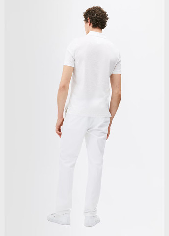 Белая футболка-поло для мужчин Tommy Hilfiger с логотипом