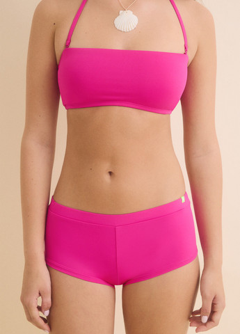 Розовые купальные трусики-плавки однотонные Hi&Bye