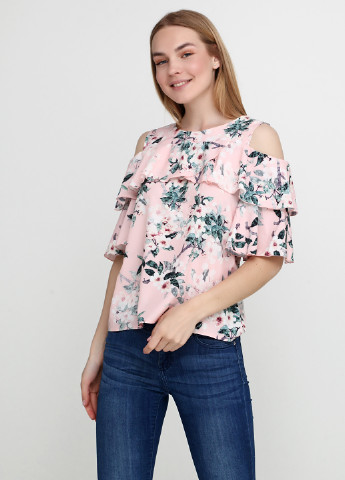 Светло-розовая летняя блуза LARIC