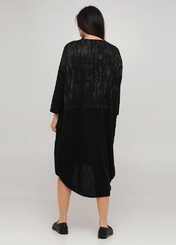 Чорна кежуал плаття, сукня сукня светр Lamarkine з абстрактним візерунком