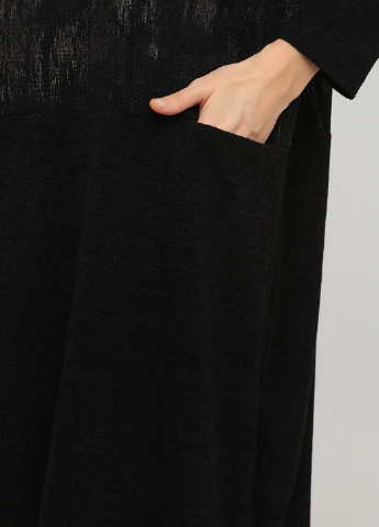 Чорна кежуал плаття, сукня сукня светр Lamarkine з абстрактним візерунком