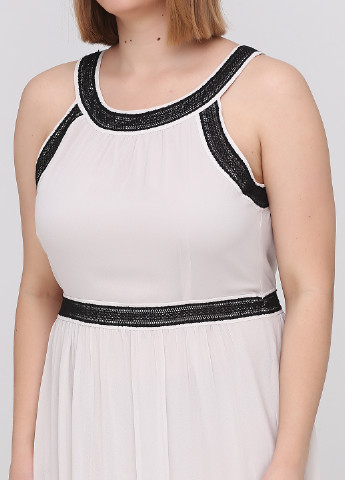 Светло-бежевое кэжуал платье в греческом стиле H&M однотонное