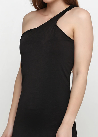 Черное кэжуал платье футляр Miss Poem однотонное