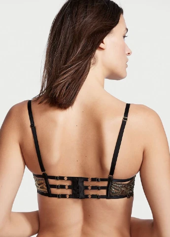 Чорний демісезонний комплект (бюстгальтер, трусики) Victoria's Secret