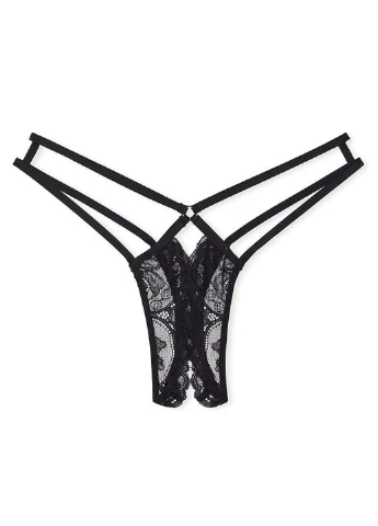 Чорний демісезонний комплект (бюстгальтер, трусики) Victoria's Secret