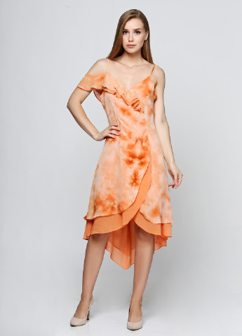 Помаранчева кежуал плаття, сукня Phinu