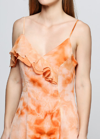 Оранжевое кэжуал платье Phinu