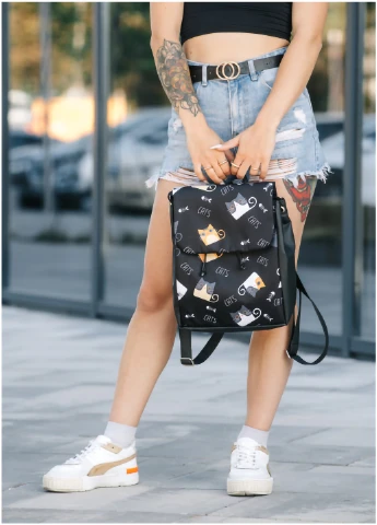 Женский рюкзак Loft MQN 30х25х12 см Sambag (254595075)