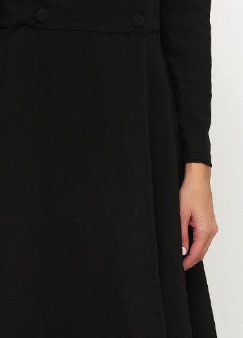 Черное кэжуал платье на запах Andre Tan однотонное
