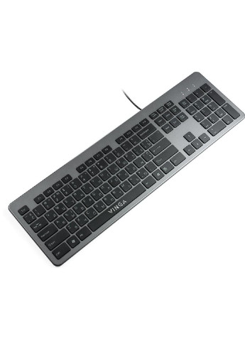 Клавіатура Vinga kb735 black-grey (253468481)