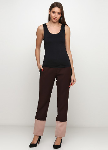 Коричневые кэжуал демисезонные прямые брюки By Malene Birger