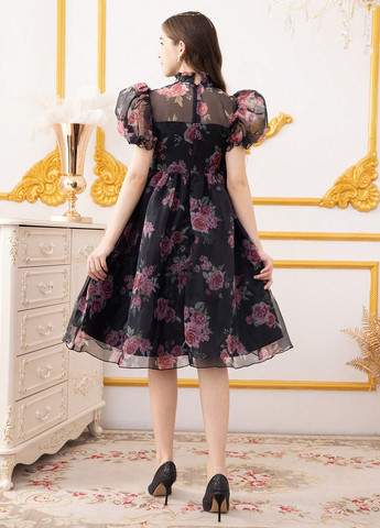 Чорна сукня SHEIN (367802765)