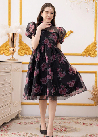 Чорна сукня SHEIN (367802765)