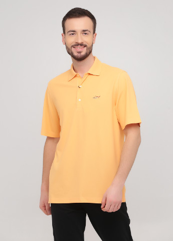 Оранжевая футболка-поло для мужчин Greg Norman однотонная