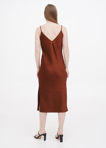 Теракотова коктейльна сукня сукня-комбінація Motivi однотонна