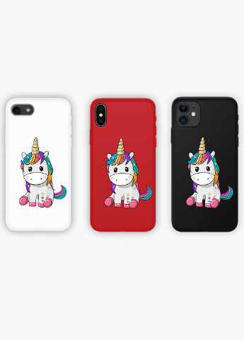 Чехол силиконовый Apple Iphone 6 Единорог (Unicorn) Белый (6937-1390) MobiPrint (219510764)