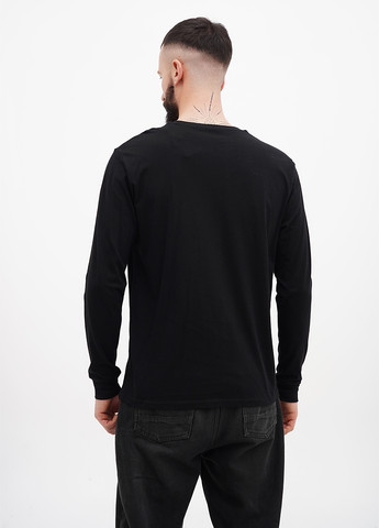 Лонгслів Boohoo однотонний чорний кежуали бавовна