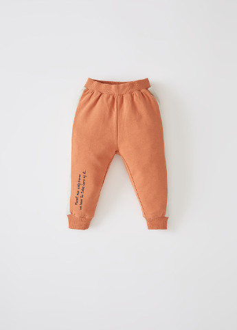 Оранжевые спортивные демисезонные брюки джоггеры DeFacto