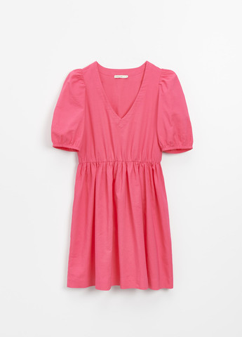 Рожева кежуал сукня кльош House однотонна