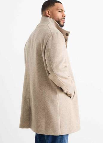 Бежевое демисезонное Пальто однобортное C&A
