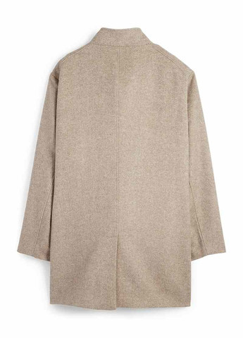 Бежевое демисезонное Пальто однобортное C&A