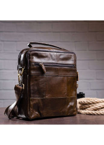 Чоловіча шкіряна сумка 24х25х6,5 см Vintage (229461241)