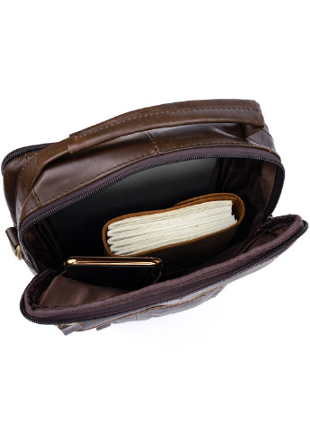 Чоловіча шкіряна сумка 24х25х6,5 см Vintage (229461241)
