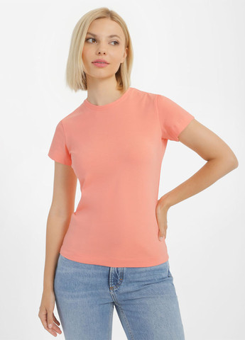 Персиковая летняя футболка Promin