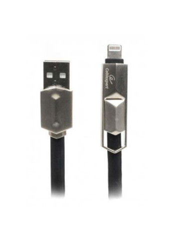 Дата кабель USB 2.0 AM to Micro 5P 1.0m (CCPB-ML-USB-05BK) Cablexpert usb 2.0 am to lightning + micro 5p 1.0m (239382756)