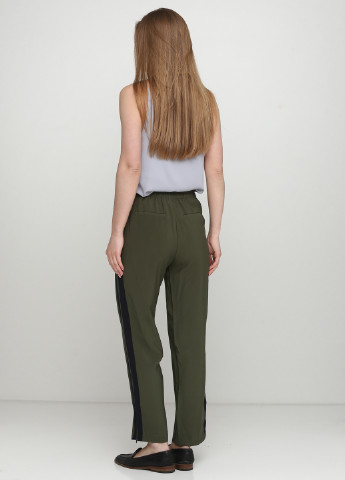 Оливково-зеленые кэжуал летние прямые брюки Zara
