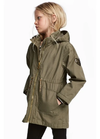 Оливкова (хакі) демісезонна куртка H&M