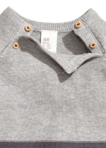 Комбинированный демисезонный свитер джемпер H&M