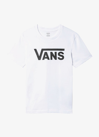 Белая летняя футболка Vans