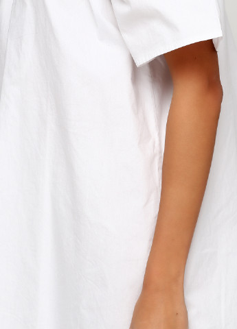 Белое кэжуал платье а-силуэт Terranova