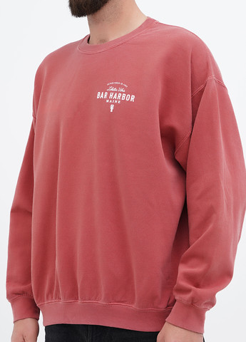 Темно-рожевий світшот Yesterdays напис без декору (307174816)