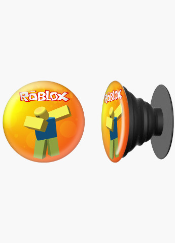 Попсокет (Popsockets) тримач для смартфону Роблокс (Roblox) (8754-1707) Чорний MobiPrint (216836578)