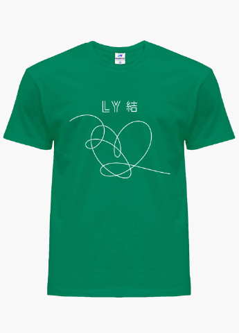 Зелена демісезонна футболка дитяча бтс (bts) (9224-1080) MobiPrint