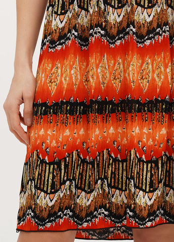 Комбинированное кэжуал платье а-силуэт TATU с абстрактным узором